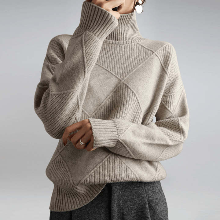 Abigail | Pull à col roulé doux — élégance cosy au style sans effort
