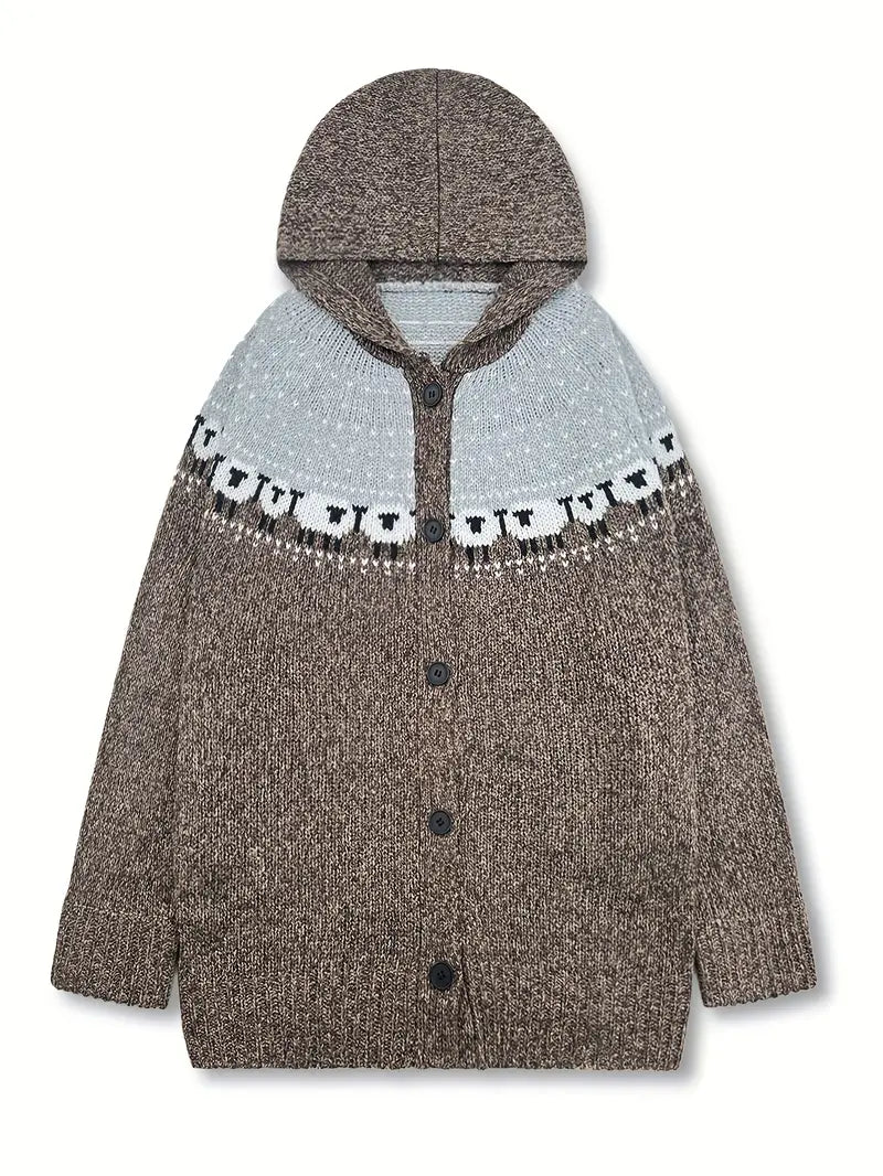 Kyrisa | Cardigan à motif forêt casual