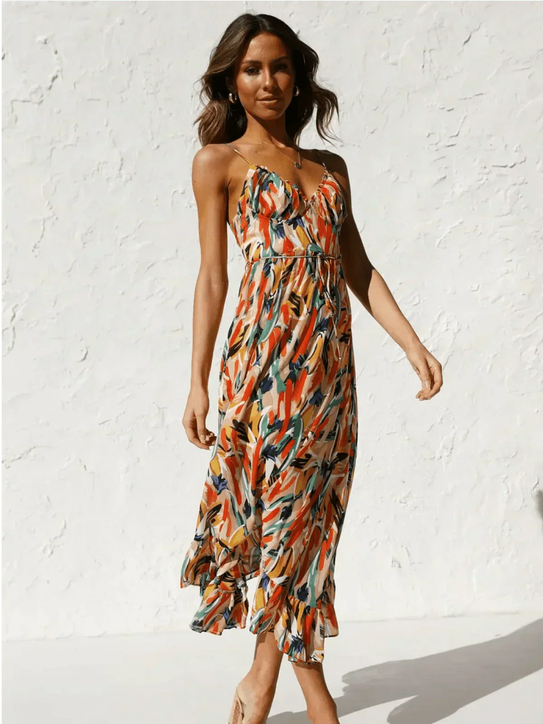 Vivoras | Robe Midi Éclatante