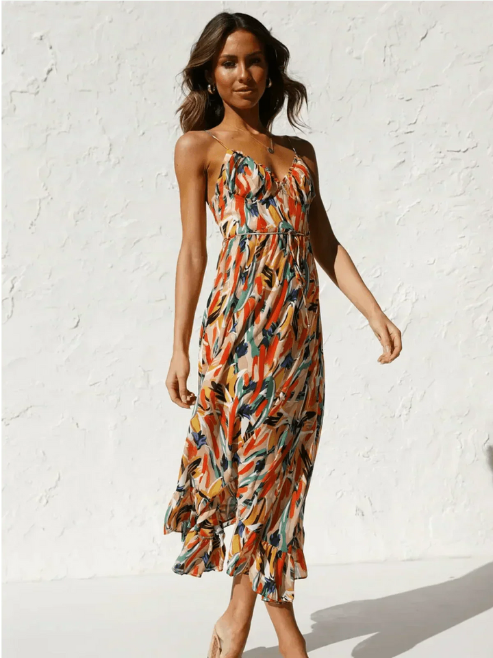 Vivoras | Robe Midi Éclatante