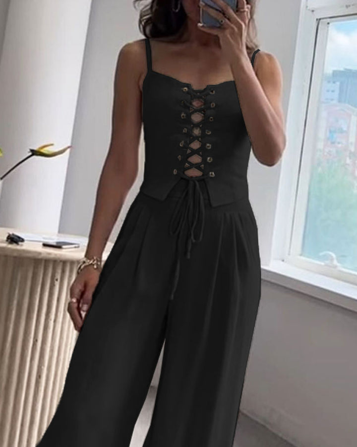 Vivoras | Ensemble en lin à lacets – Chic & Confort