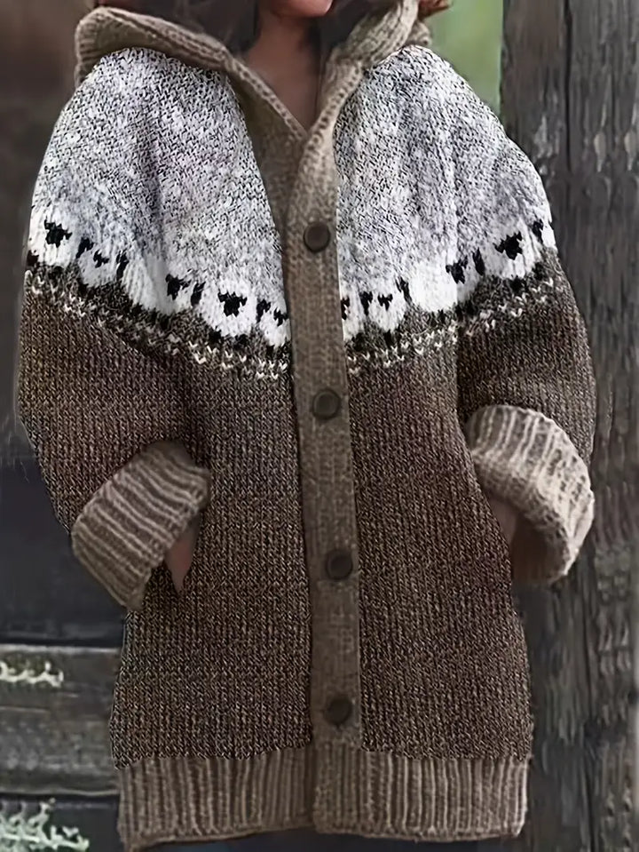 Kyrisa | Cardigan à motif forêt casual