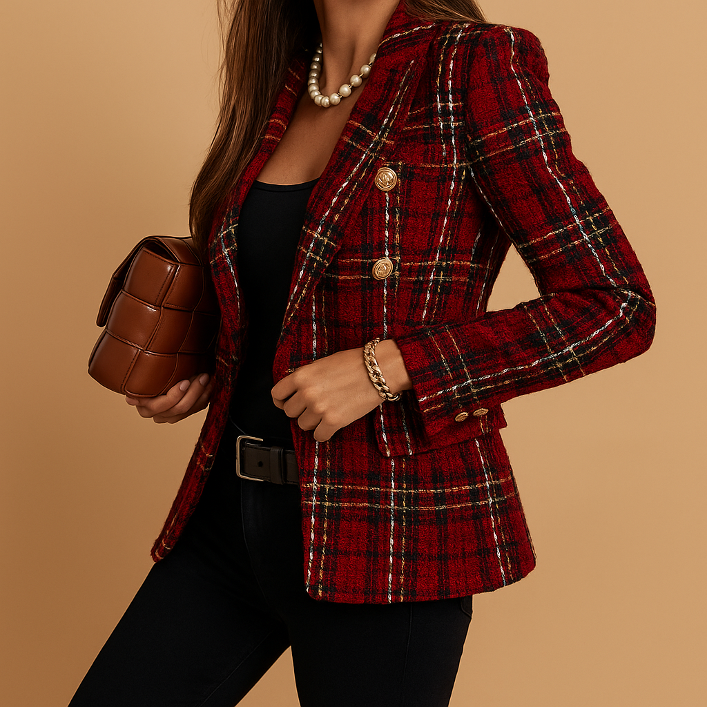 Vivoras | Blazer à rayures croisé pour femmes