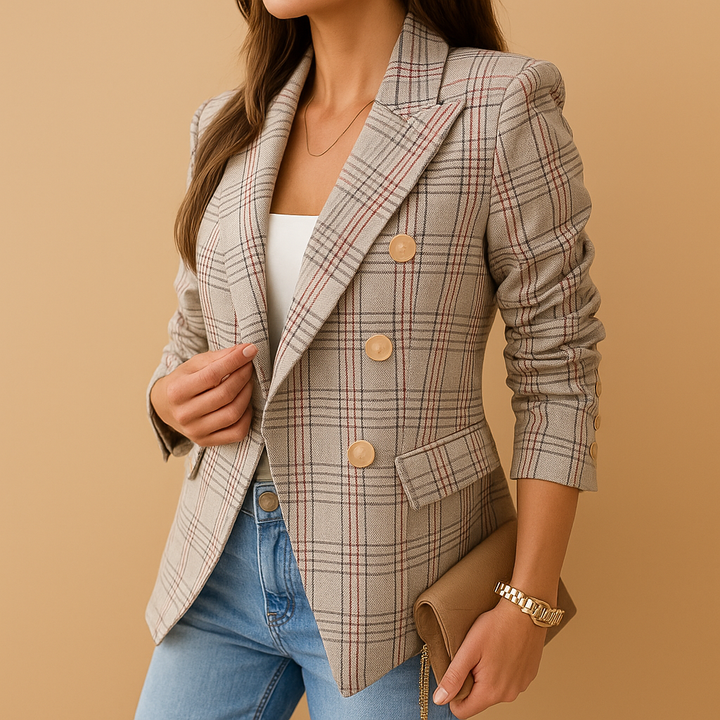 Vivoras  | Blazer cintré avec détails élégants pour femmes