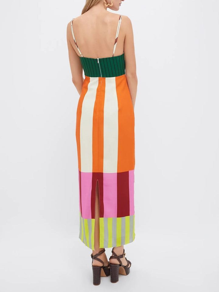 Vivoras | Robe longue à rayures