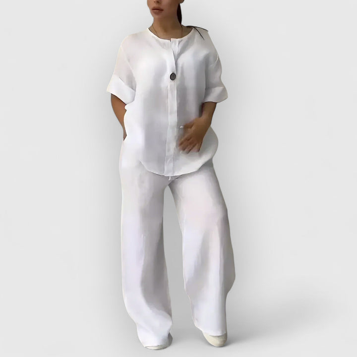 Vivoras | Parure de lin deux pièces dans un style décontracté.