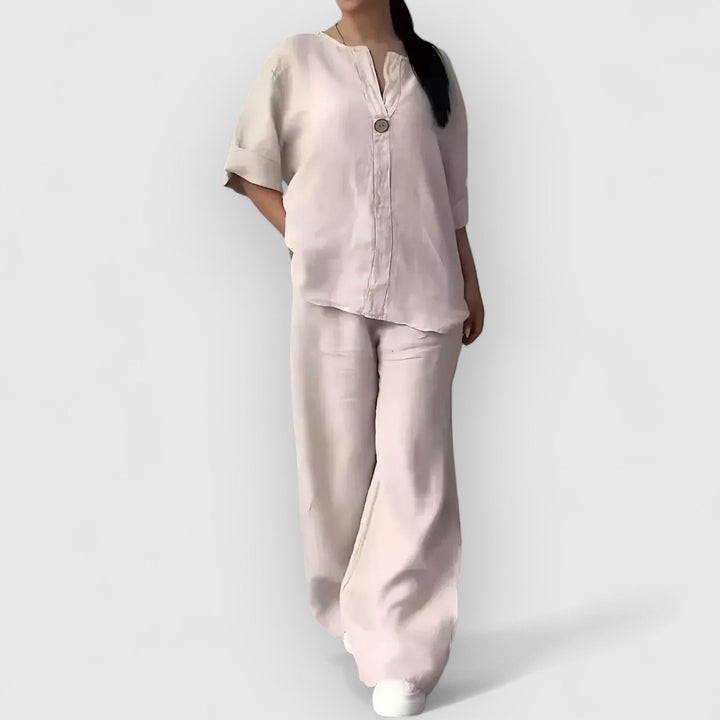 Vivoras | Parure de lin deux pièces dans un style décontracté.